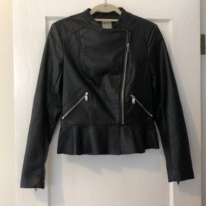 Zara faux leather jacket